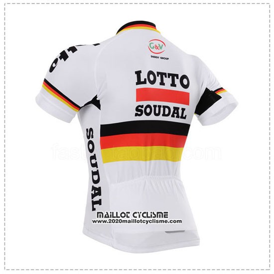 2015 Maillot Ciclismo Lotto Soudal Champion Allemagne Manches Courtes et Cuissard